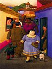 La calle by Fernando Botero